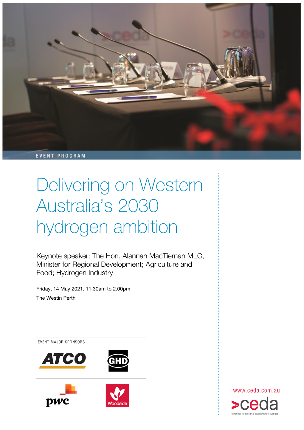 Delivering on Western Australia's 2030 Hydrogen Ambition
