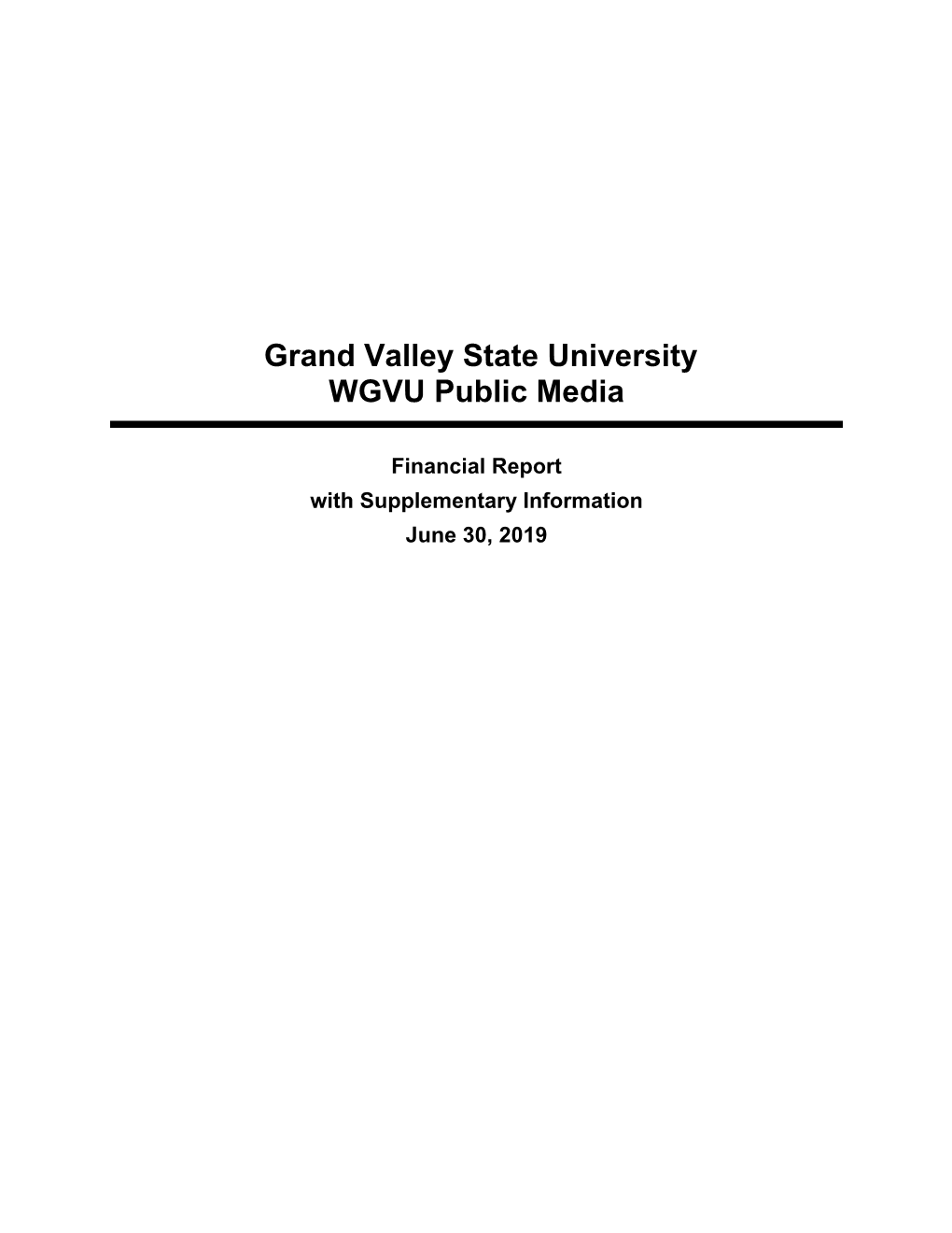 Grand Valley State University WGVU Public Media