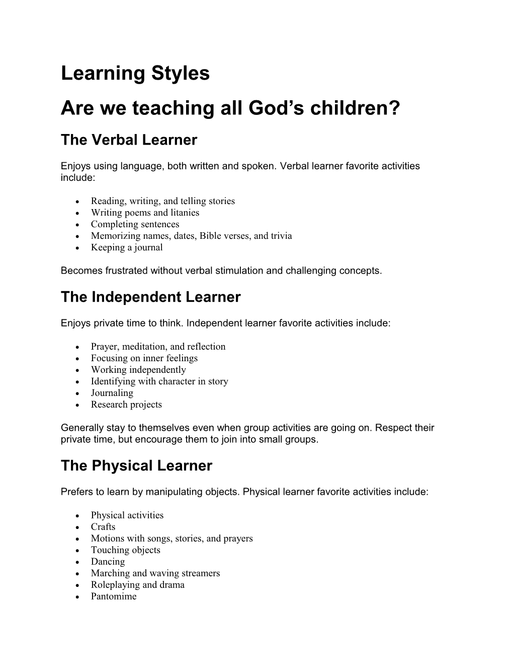 Are We Teaching All God S Children?