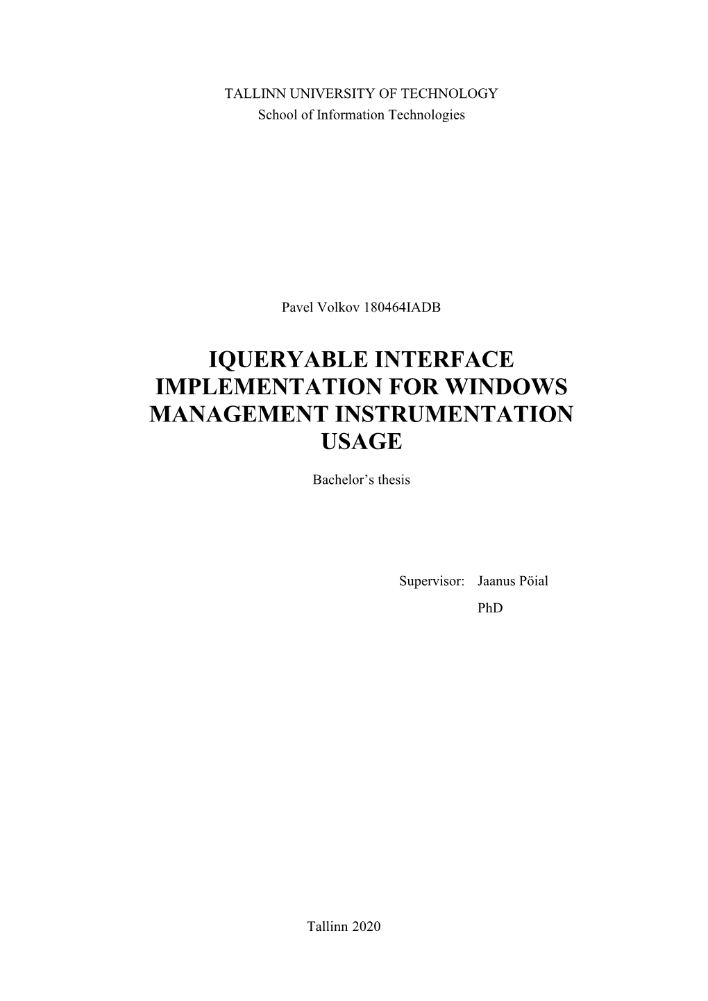 Iqueryable Interface Implementation for Windows Management Instrumentation Usage