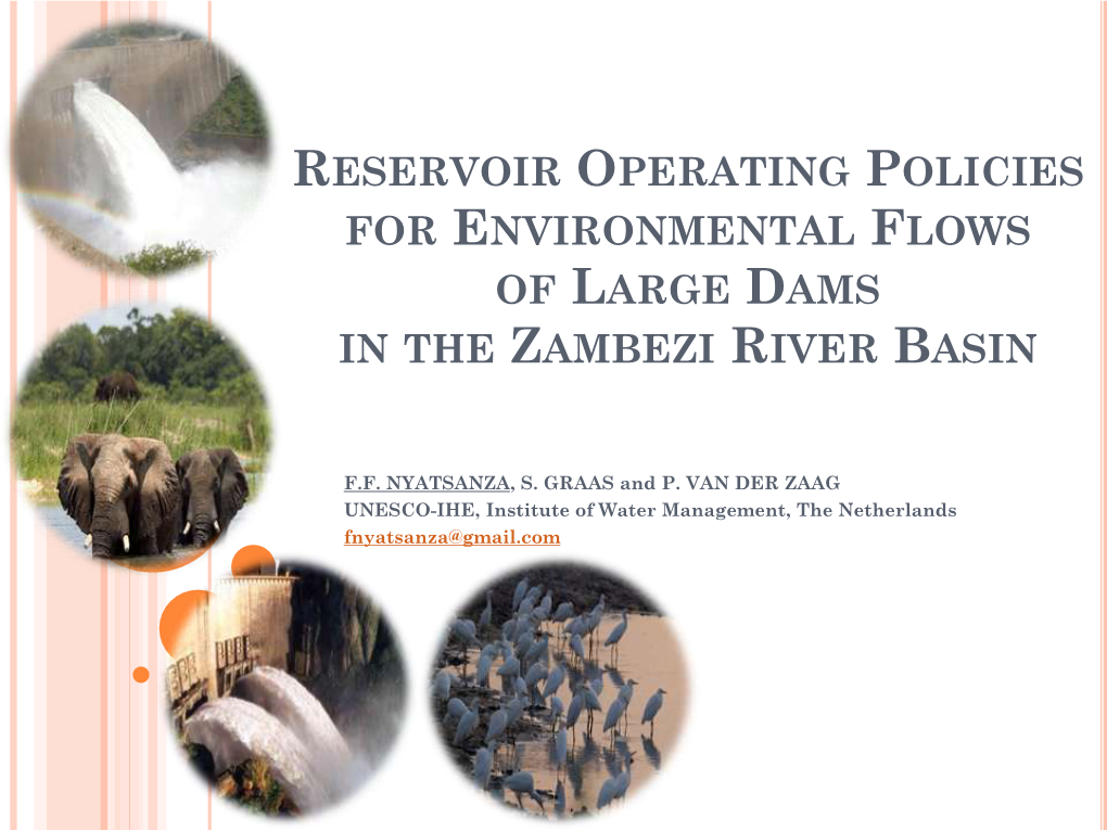 Reservoir Operating Policies for Environmental Flows of Large Dams in the Zambezi River Basin