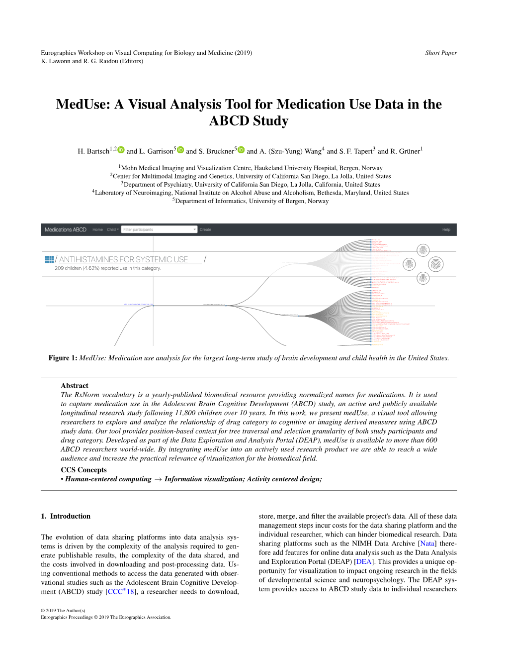 A Visual Analysis Tool for Medication Use Data in the ABCD Study