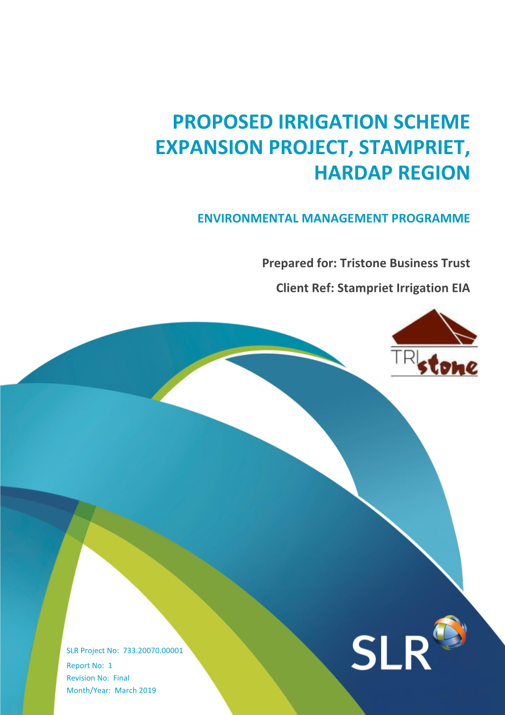 Proposed Irrigation Scheme Expansion Project, Stampriet, Hardap Region