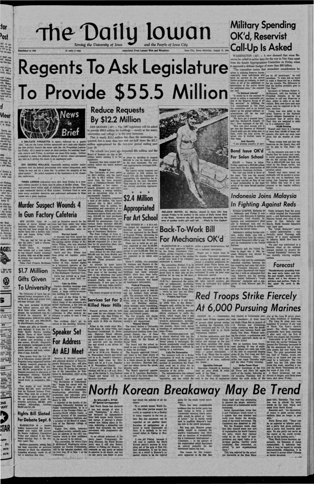Daily Iowan (Iowa City, Iowa), 1966-08-13