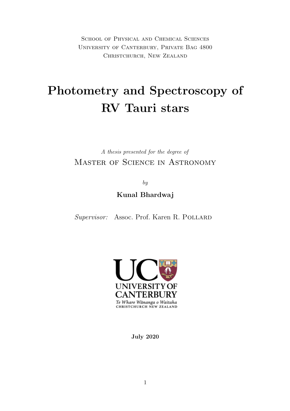 Photometry and Spectroscopy of RV Tauri Stars