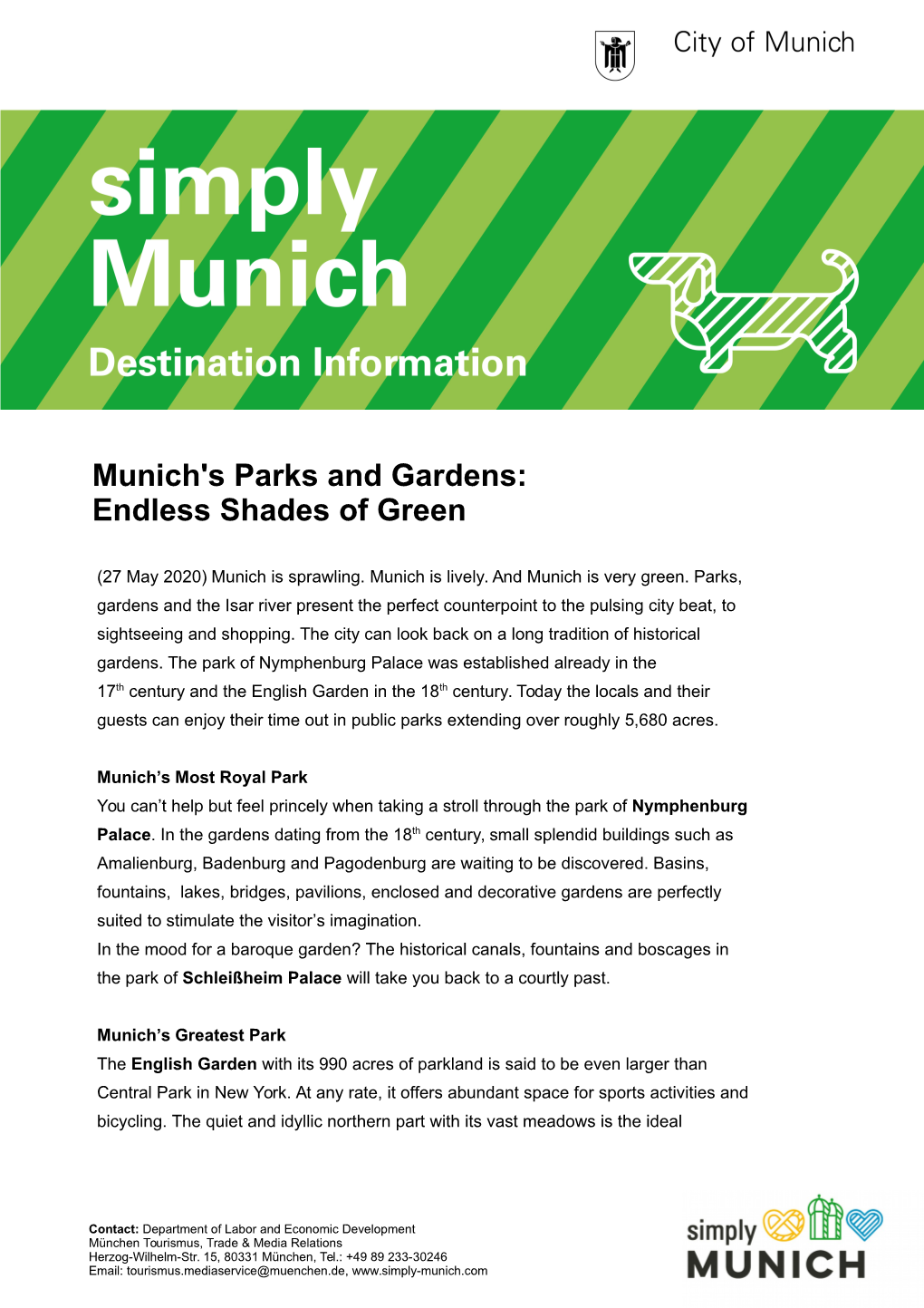 Munich's Parks and Gardens: Endless Shades of Green