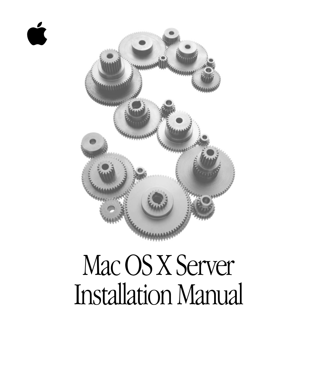 Mac OS X Server Installation Manual