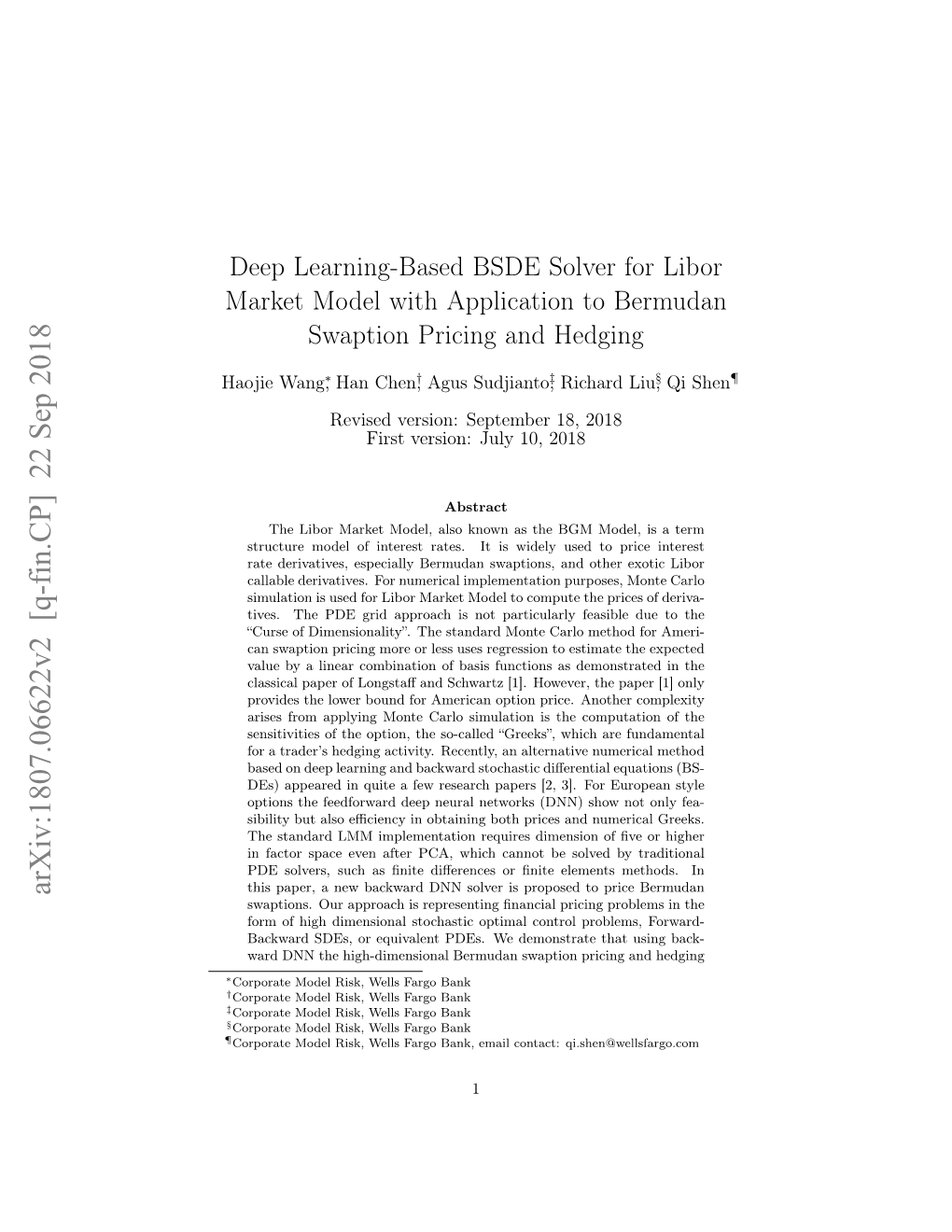 Deep Learning-Based BSDE Solver for Libor Market Model with Application to Bermudan Swaption Pricing and Hedging