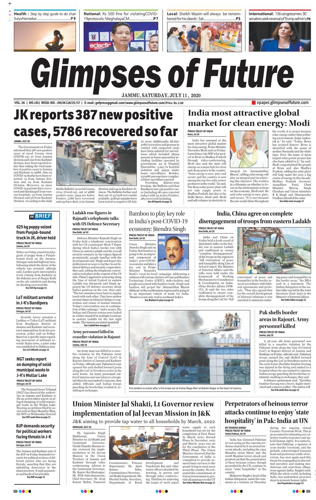 JK Reports 387 New Positive Cases, 5786 Recovered So