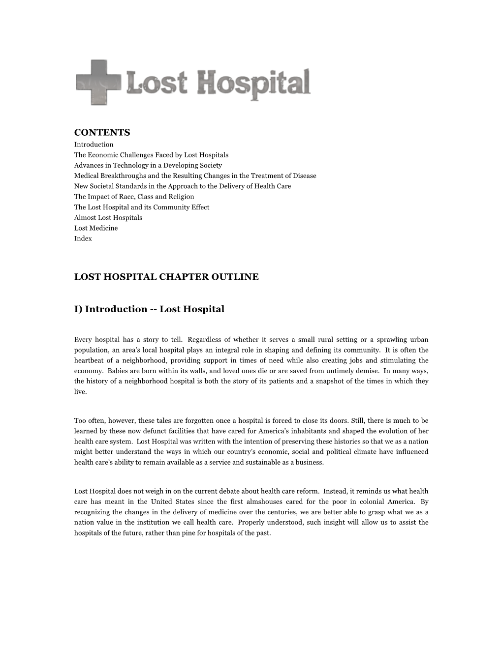 Lost Hospital