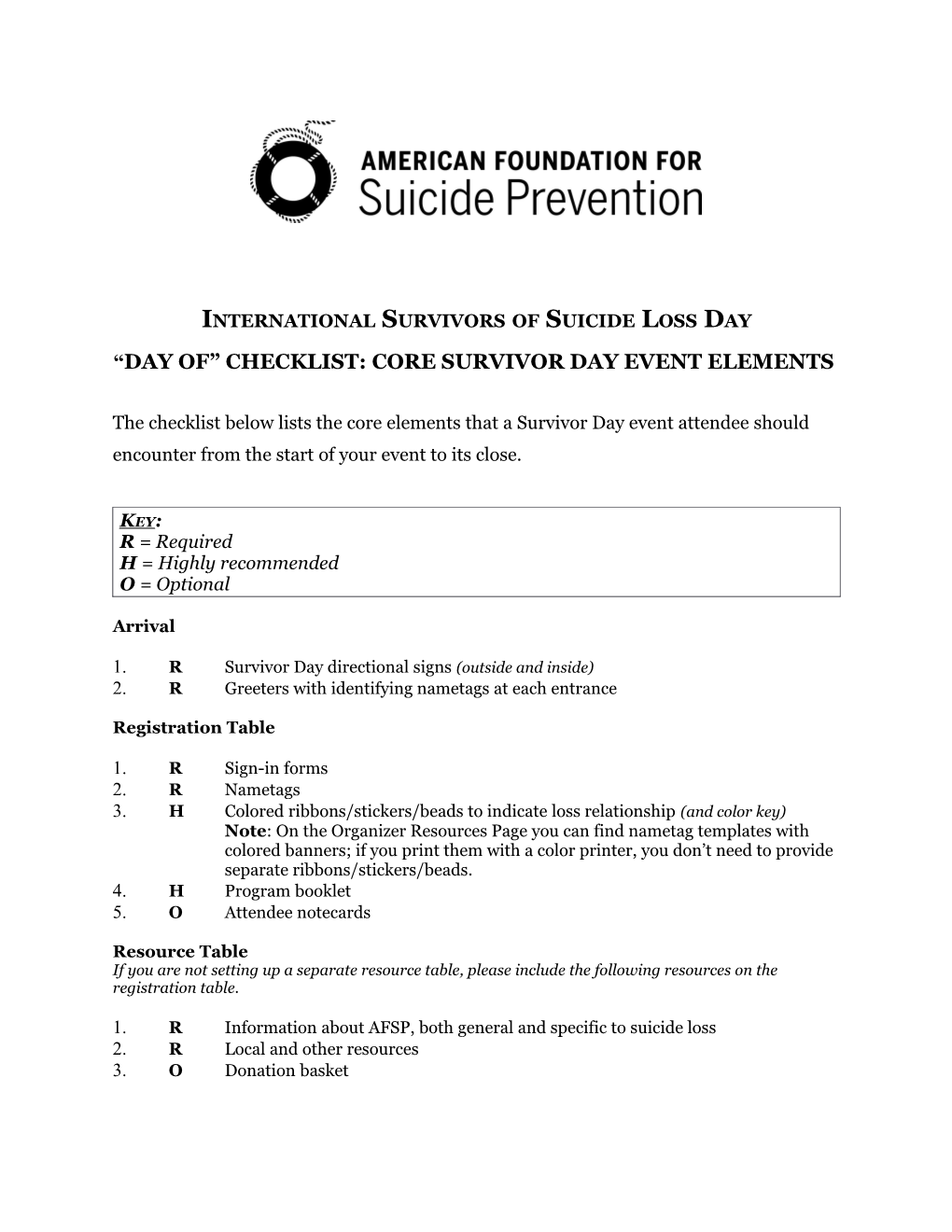 International Survivors of Suicide Loss Day