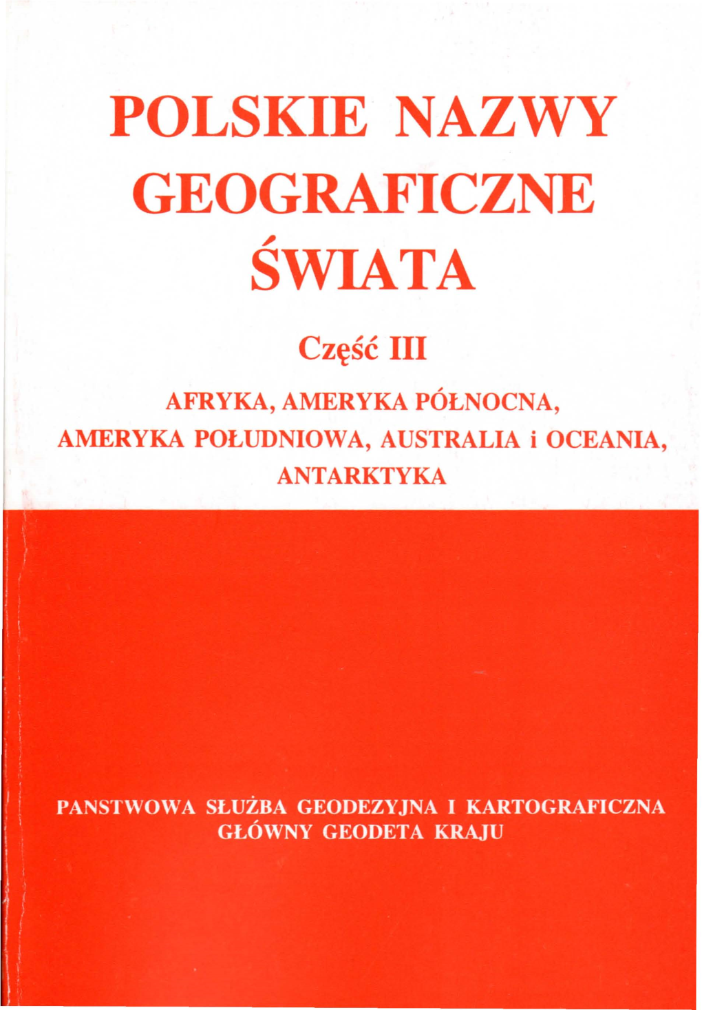 Polskie Nazwy Geograficzne ~ Swiata