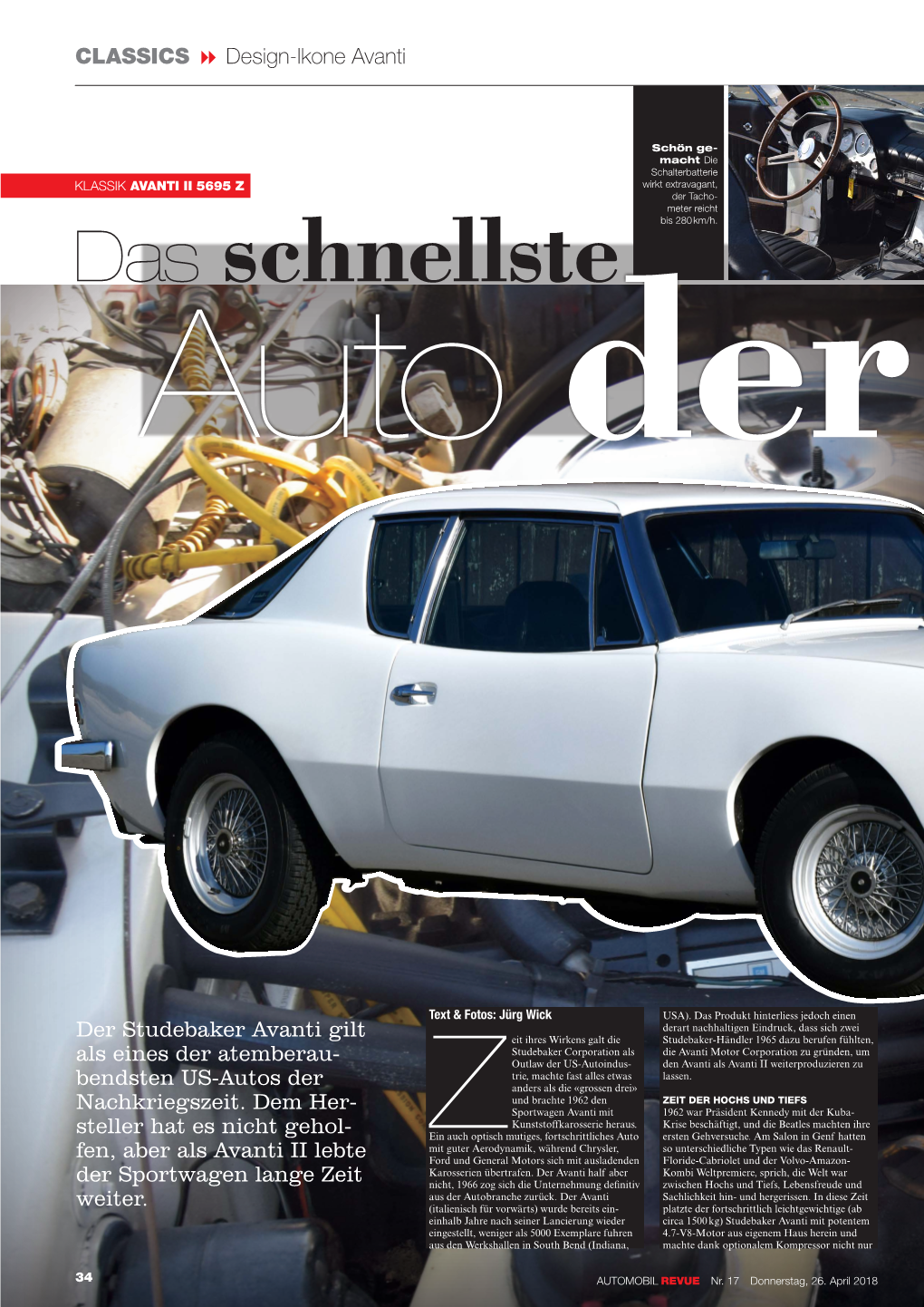 CLASSICS Design-Ikone Avanti Der Studebaker Avanti Gilt Als Eines Der