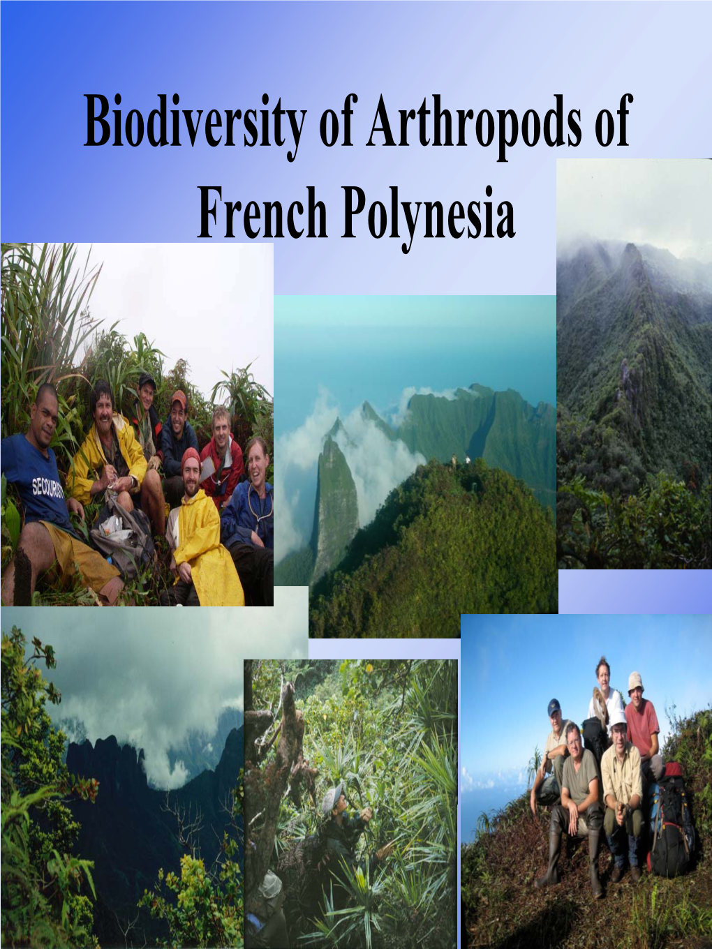 Biodiversity of Arthropods of French Polynesia Participants
