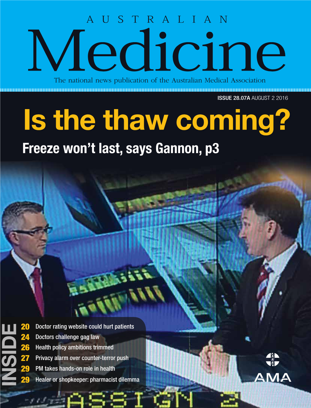 Is the Thaw Coming? Freeze Won’T Last, Says Gannon, P3