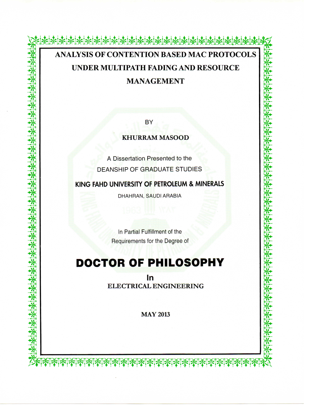 Khurram Masood Phd.Pdf