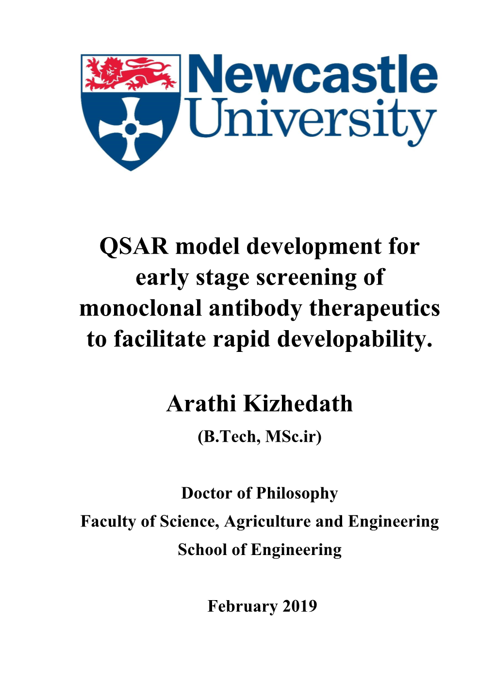 QSAR Model Development for Early Stage Screening of Monoclonal Antibody Therapeutics to Facilitate Rapid Developability