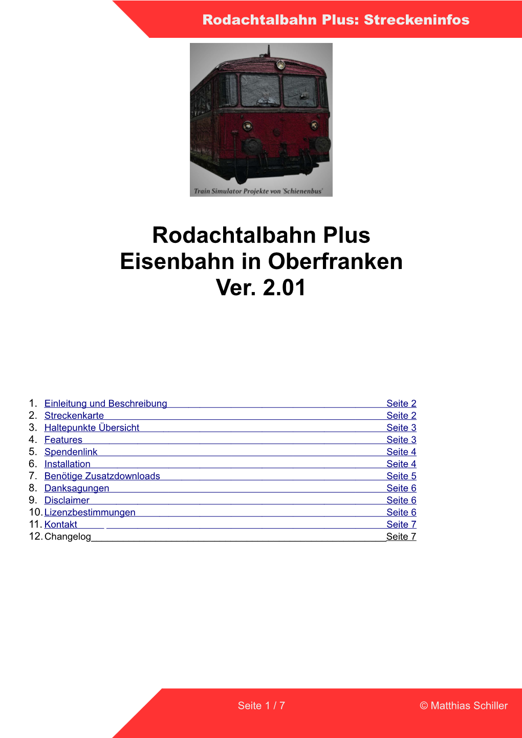 Rodachtalbahn Plus Eisenbahn in Oberfranken Ver. 2.01