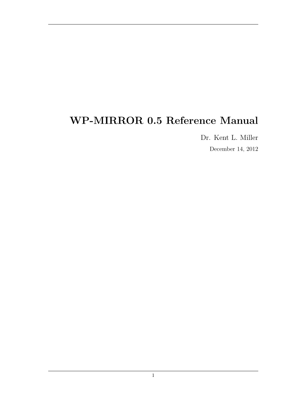 WP-MIRROR 0.5 Reference Manual
