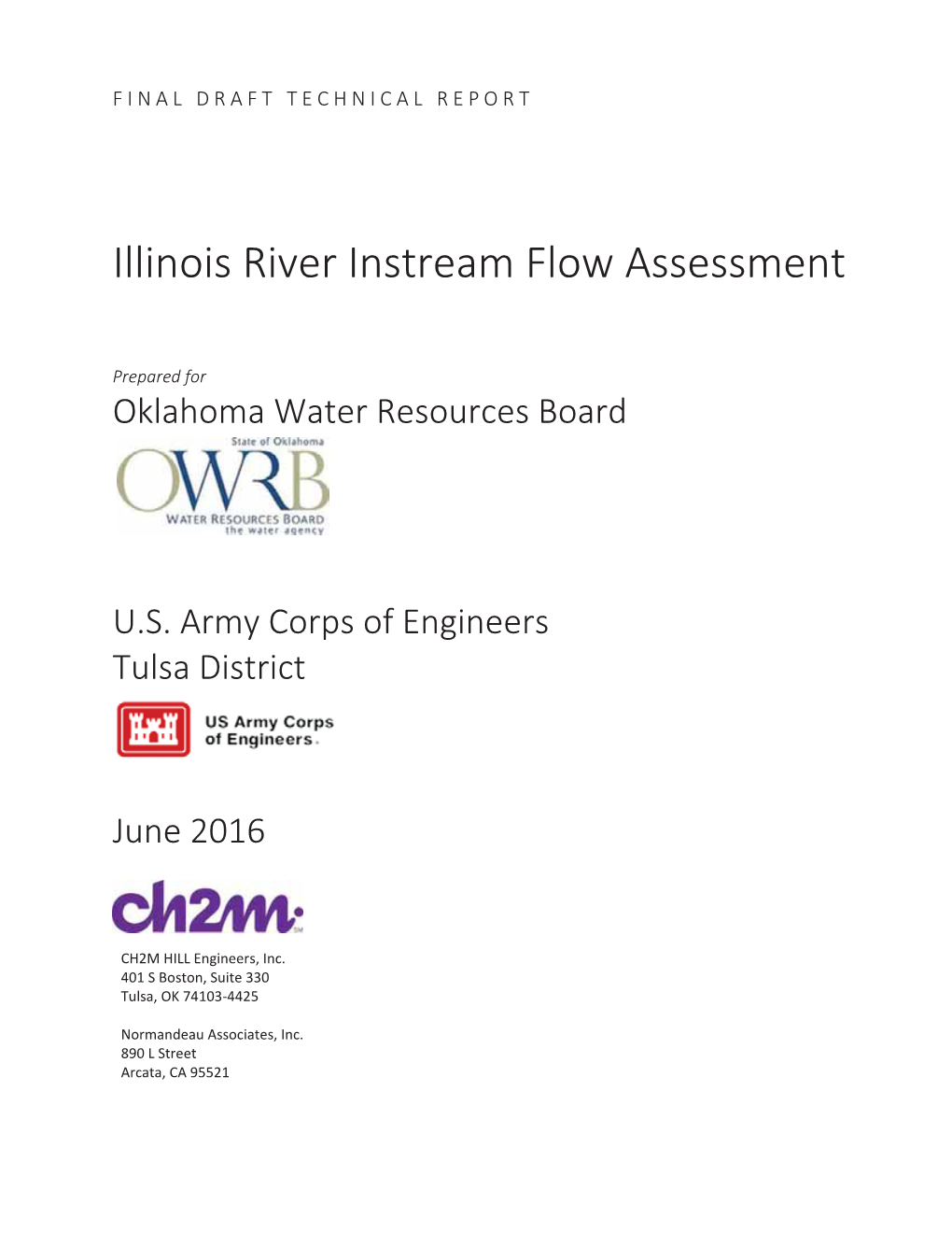 Illinois River Instream Flow Biological Assessment