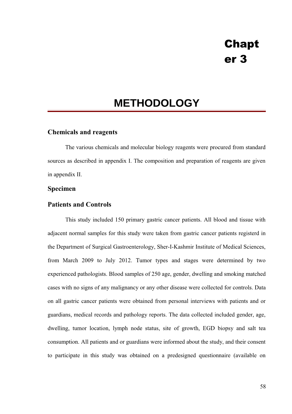 Chemicals and Reagents