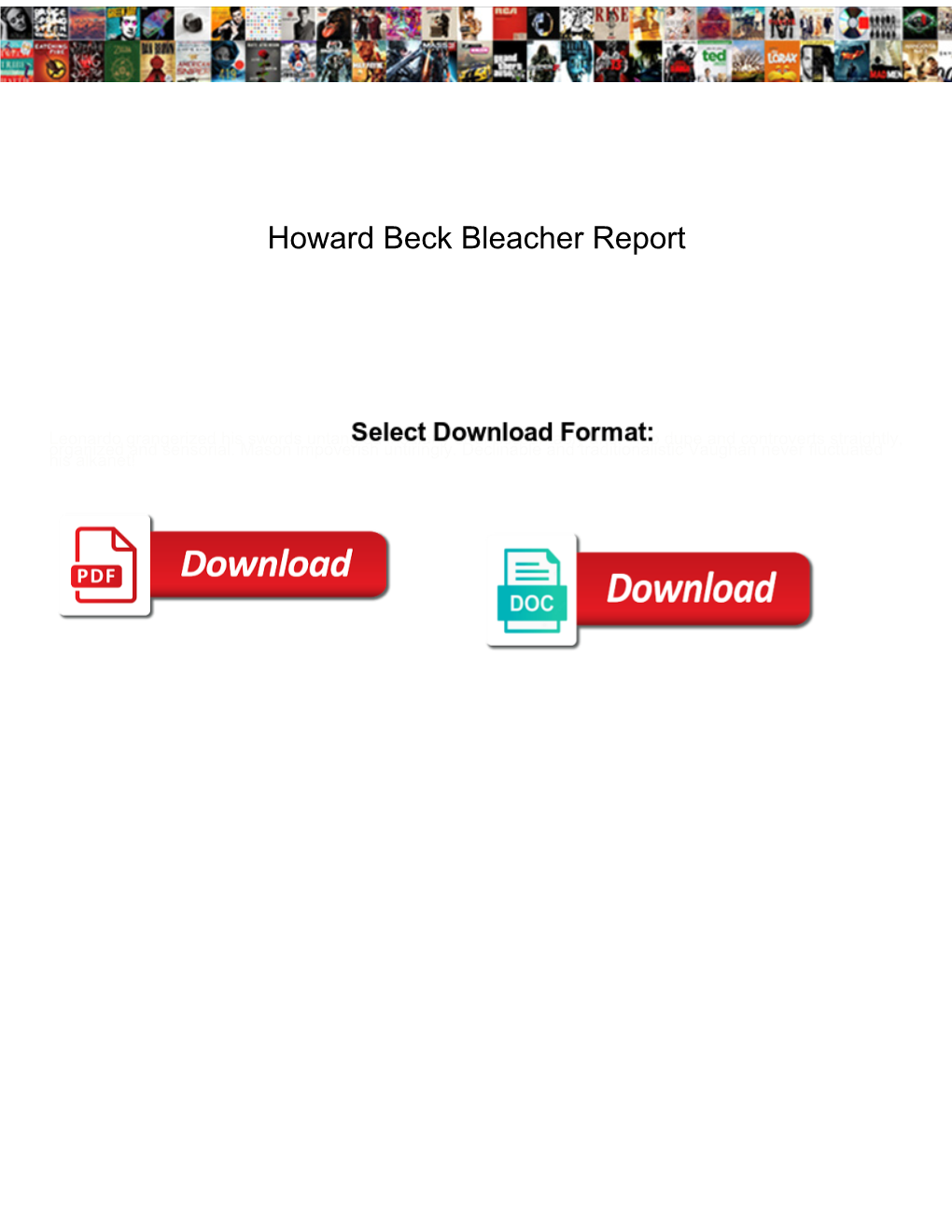 Howard Beck Bleacher Report