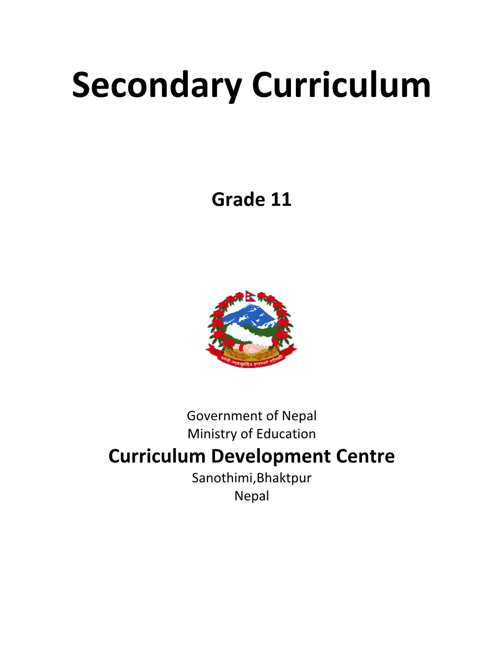 Secondary Curriculum