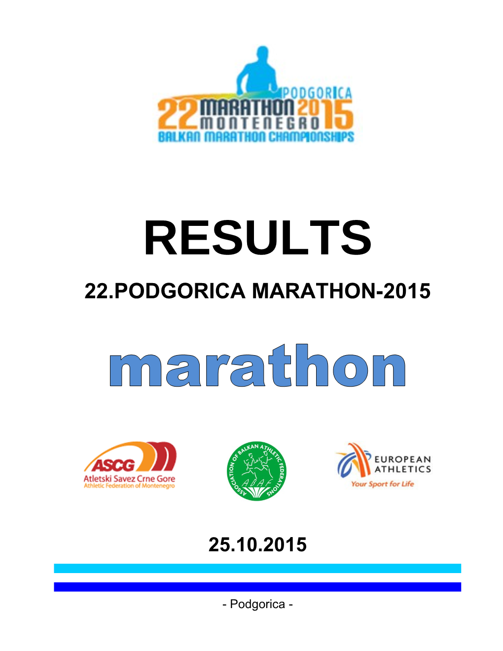 22.Podgorica Marathon-2015