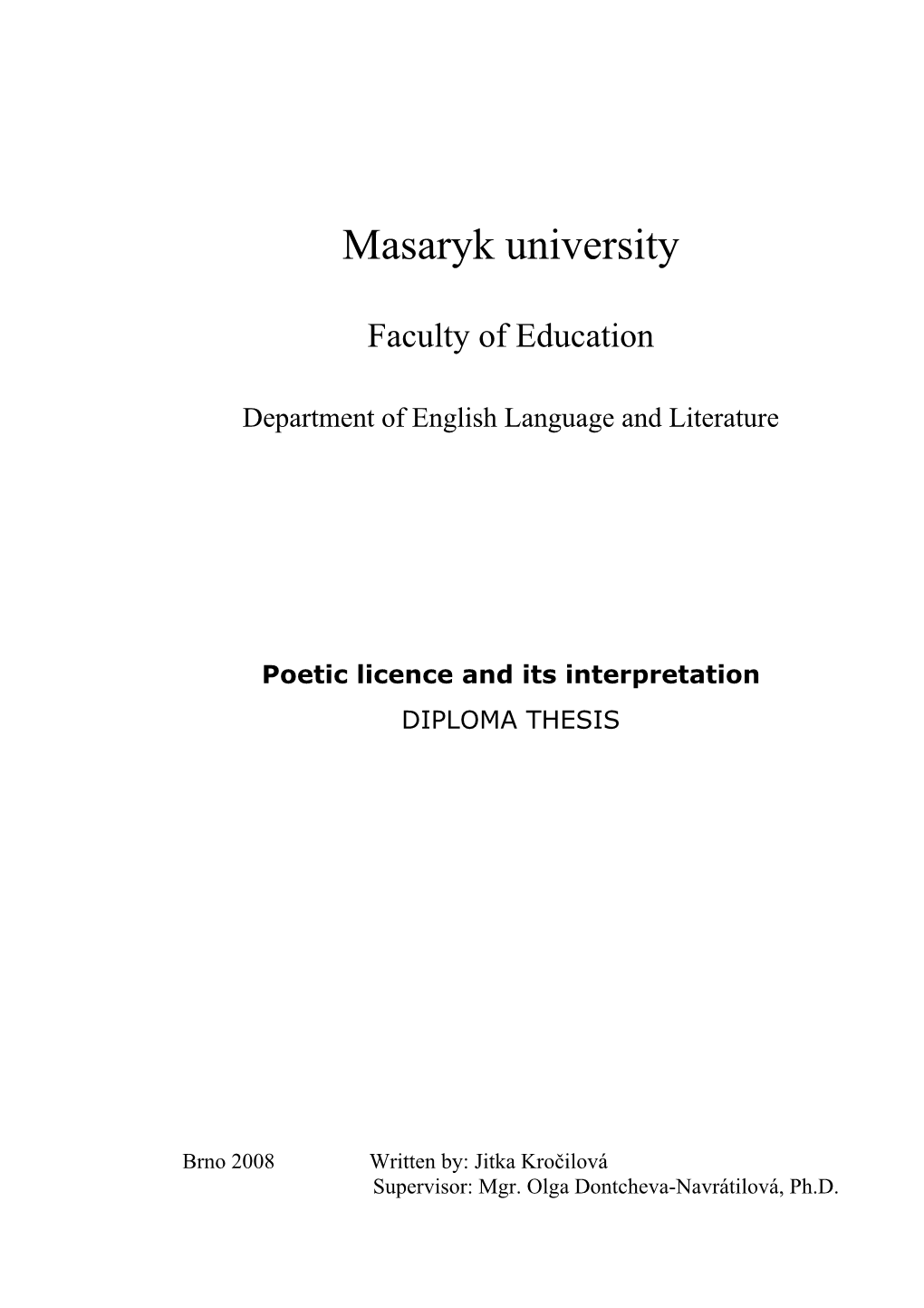 Masaryk University