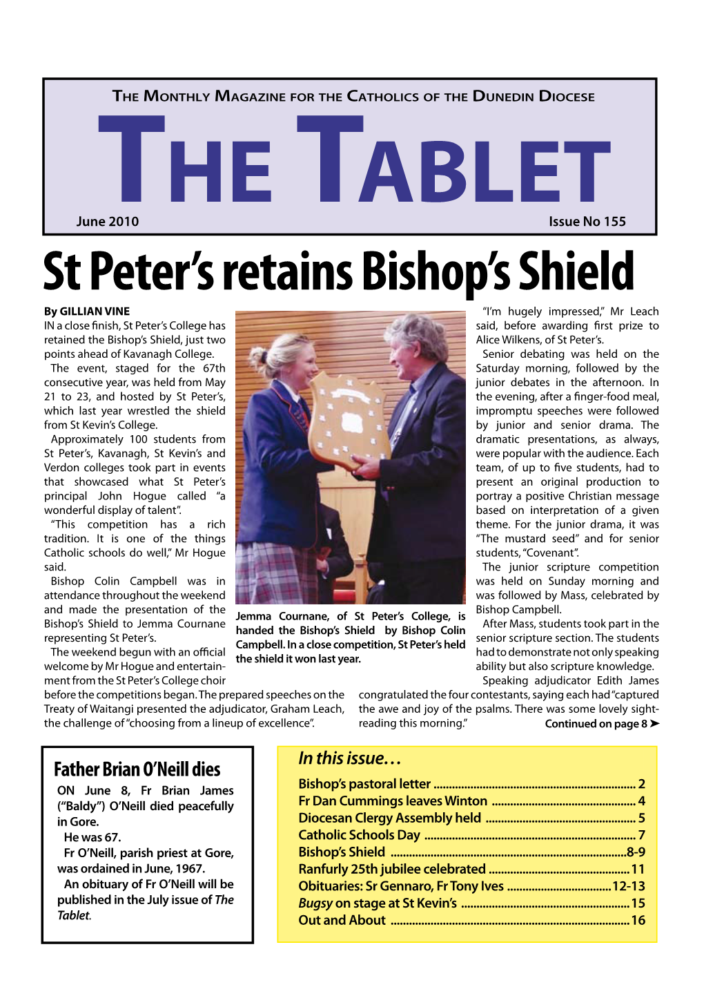 St Peter's Retains Bishop's Shield