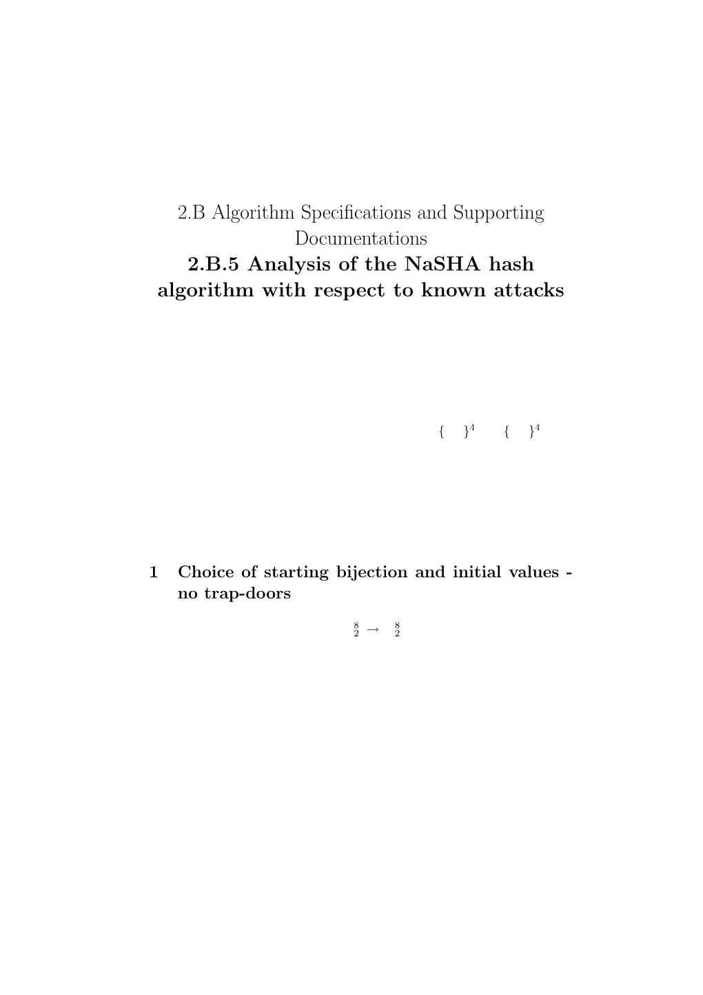 2.B Algorithm Specifications and Supporting Documentations 2.B.5