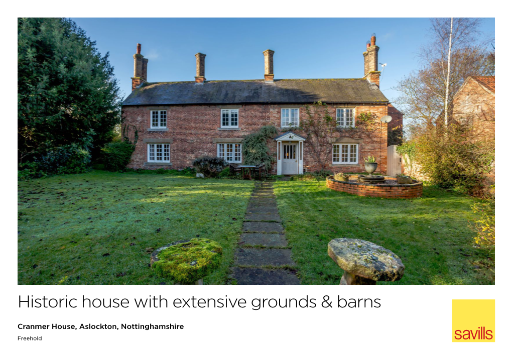 Historic House with Extensive Grounds & Barns