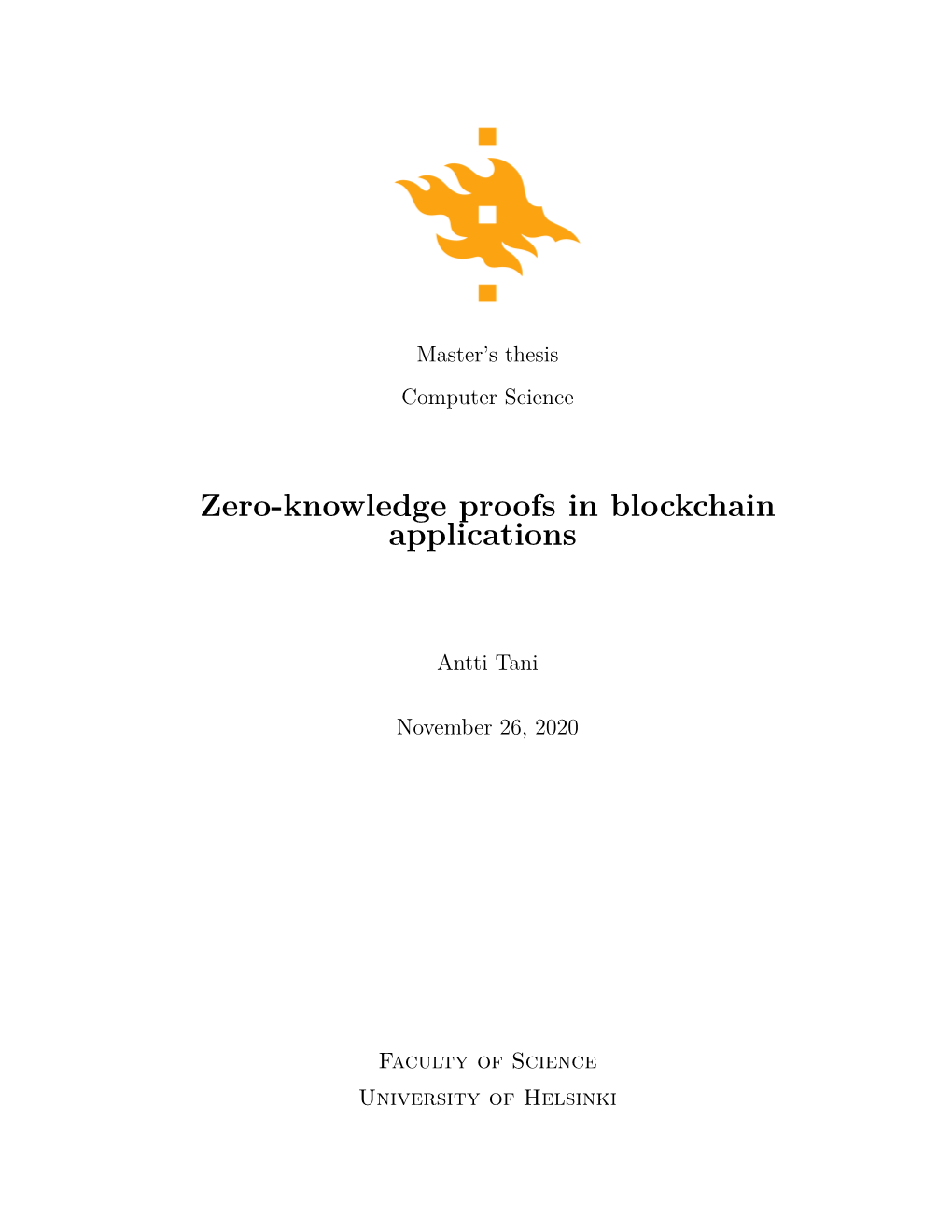 Zero-Knowledge Proofs in Blockchain Applications