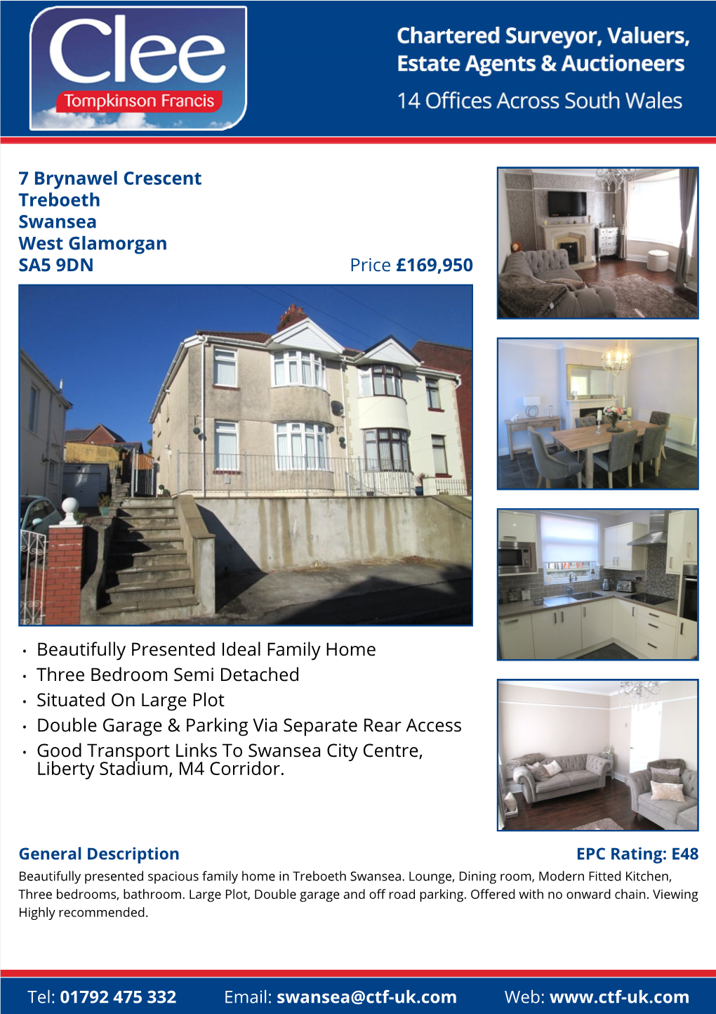 7 Brynawel Crescent Treboeth Swansea West Glamorgan Price