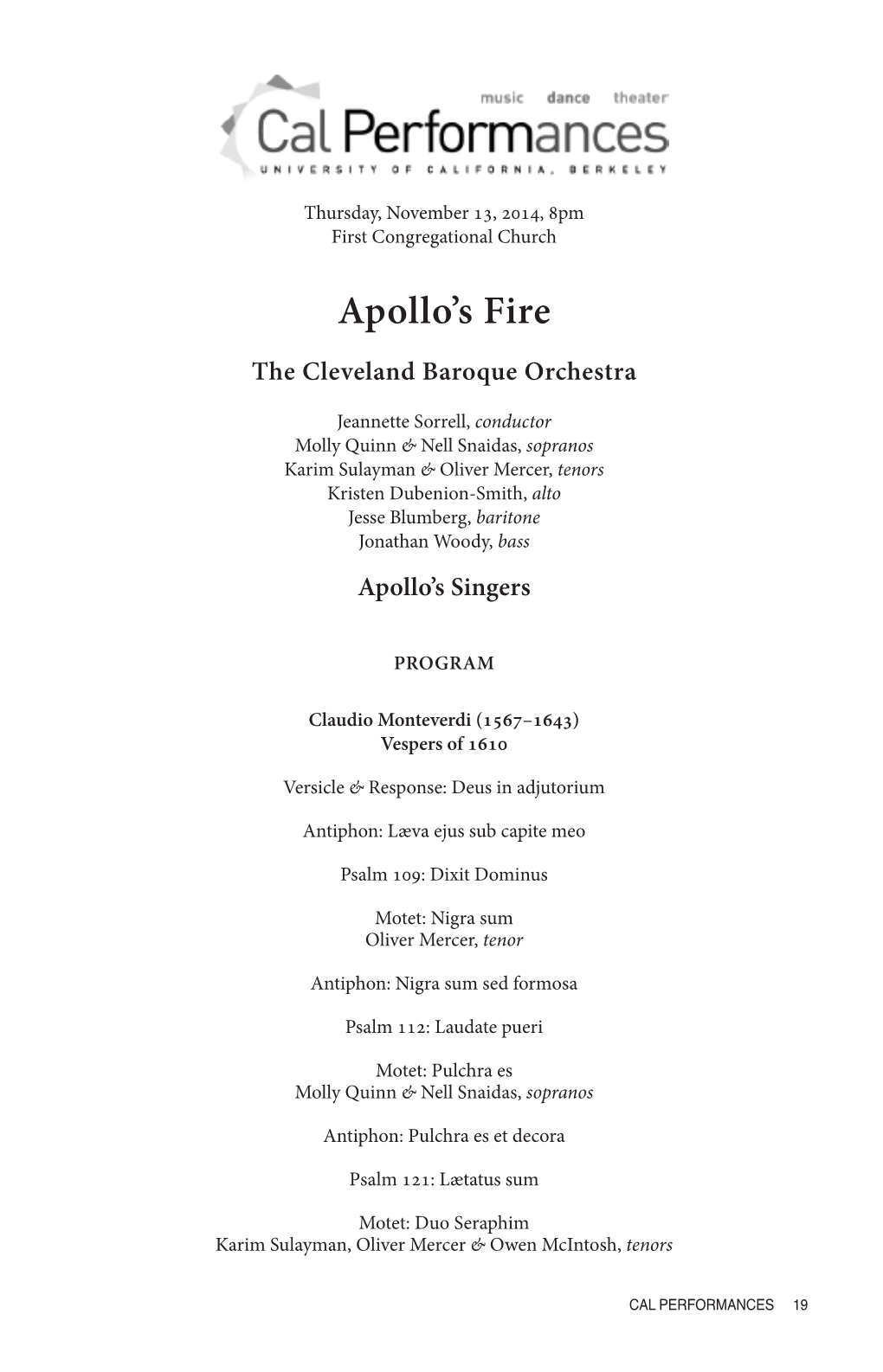 Apollo's Fire