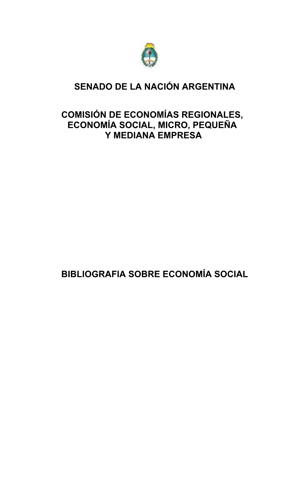 Senado De La Nación Argentina Comisión De