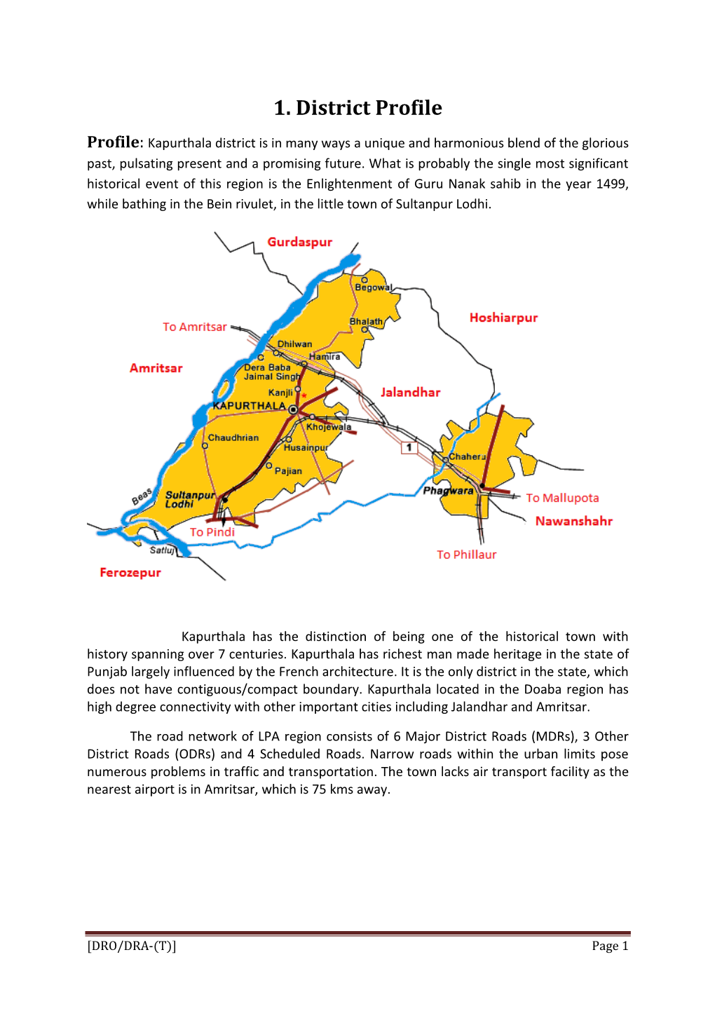 1. District Profile