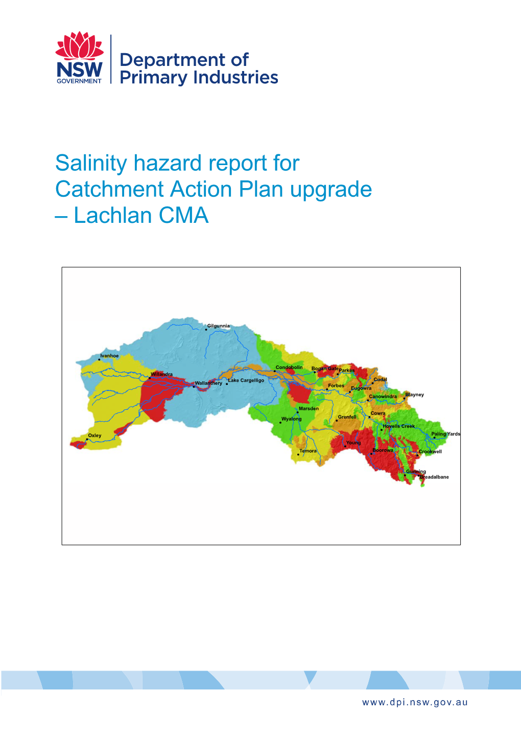 Lachlan CMA Salinity Hazard Report