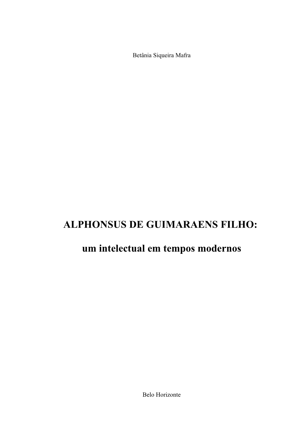 Alphonsus De Guimaraens Filho