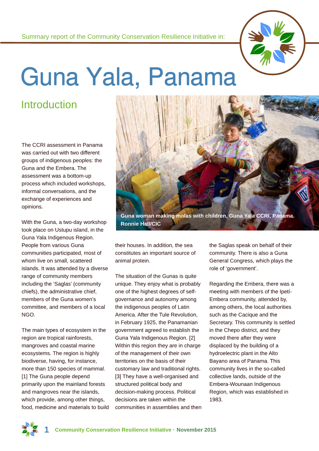 Guna Yala, Panama Introduction