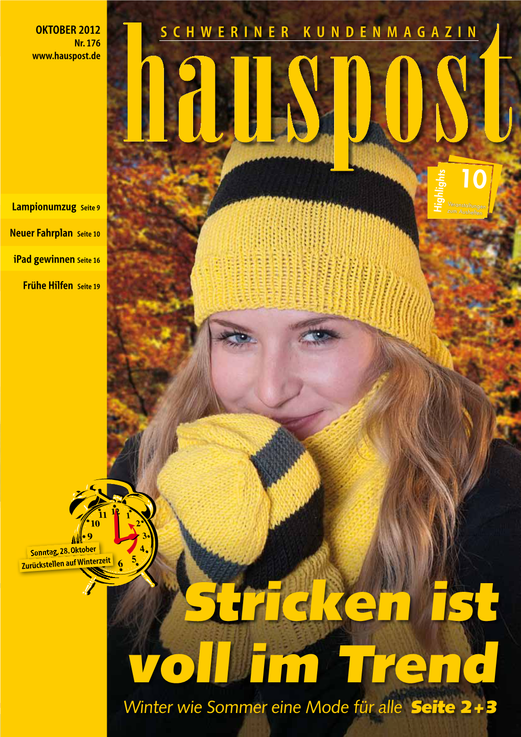 Stricken Ist Voll Im Trend Winter Wie Sommer Eine Mode Für Alle Seite 2 + 3 Hauspost Oktober 2012 | Seite 1 Editorial Rückblick