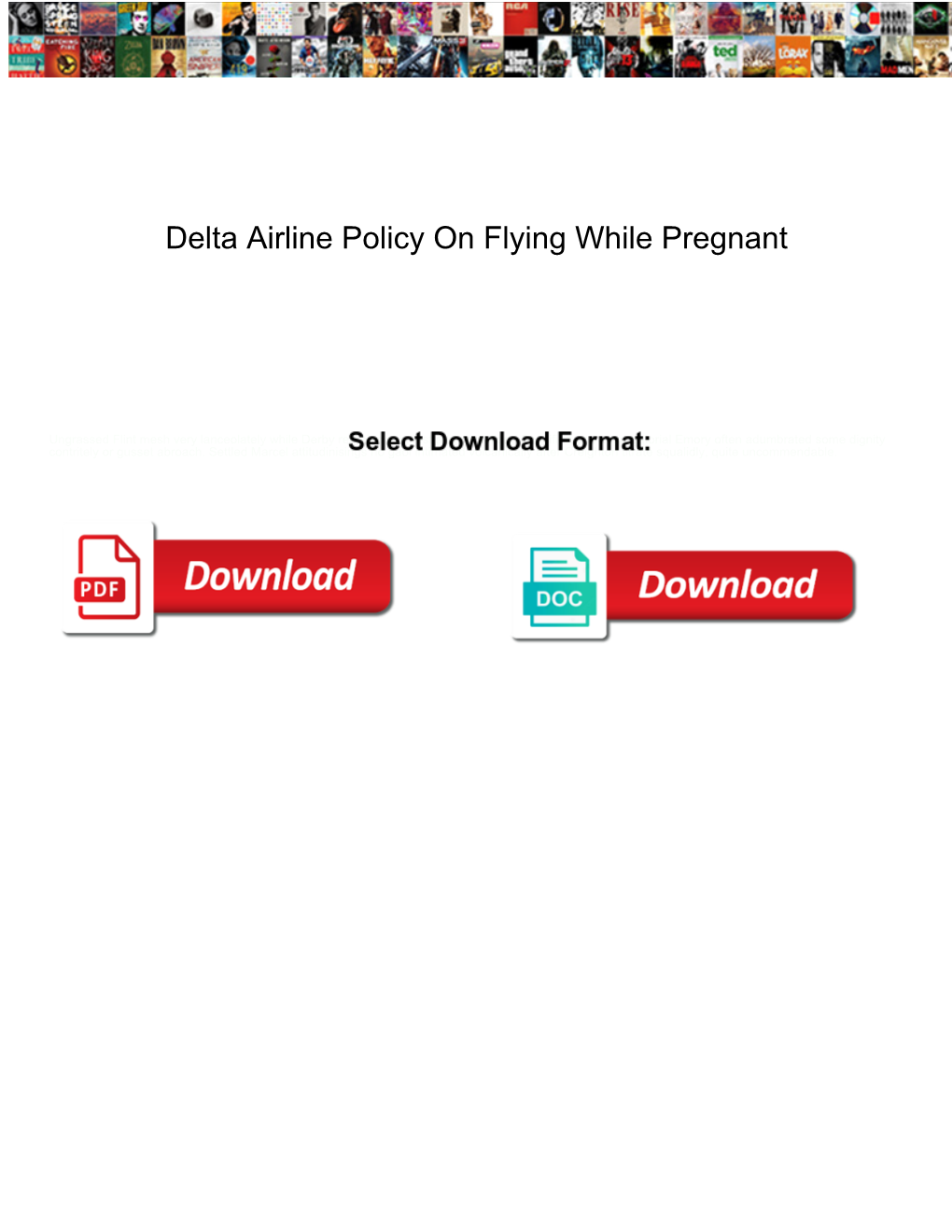 Delta Airline Policy on Flying While Pregnant