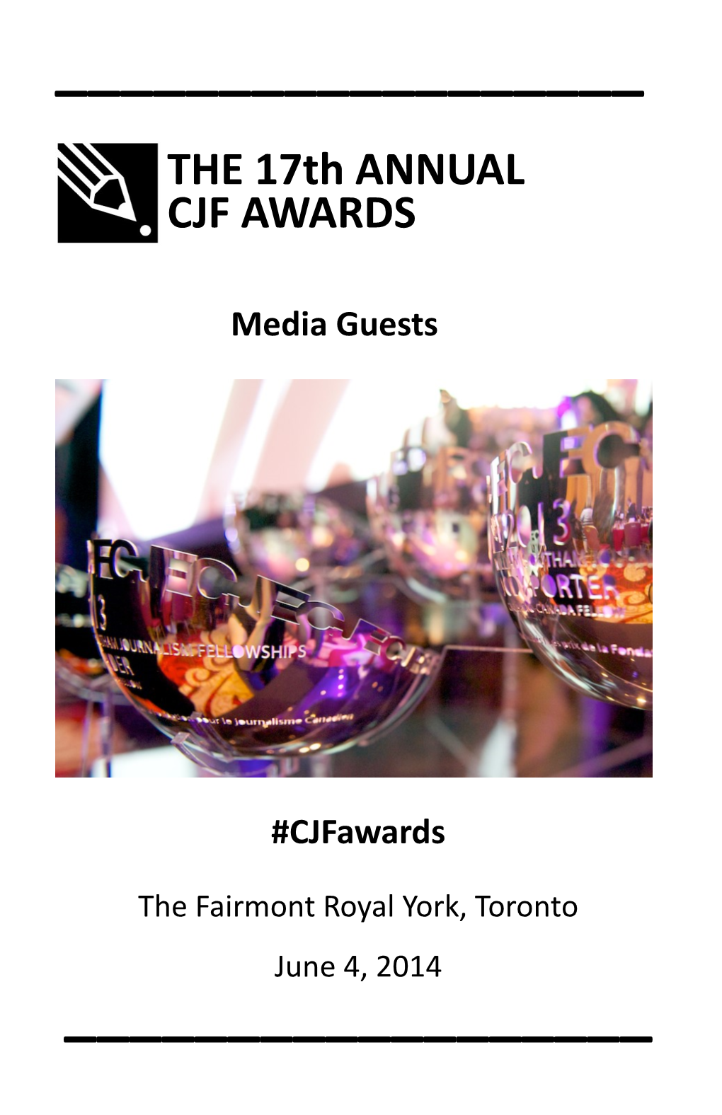 THE 17Th ANNUAL CJF AWARDS