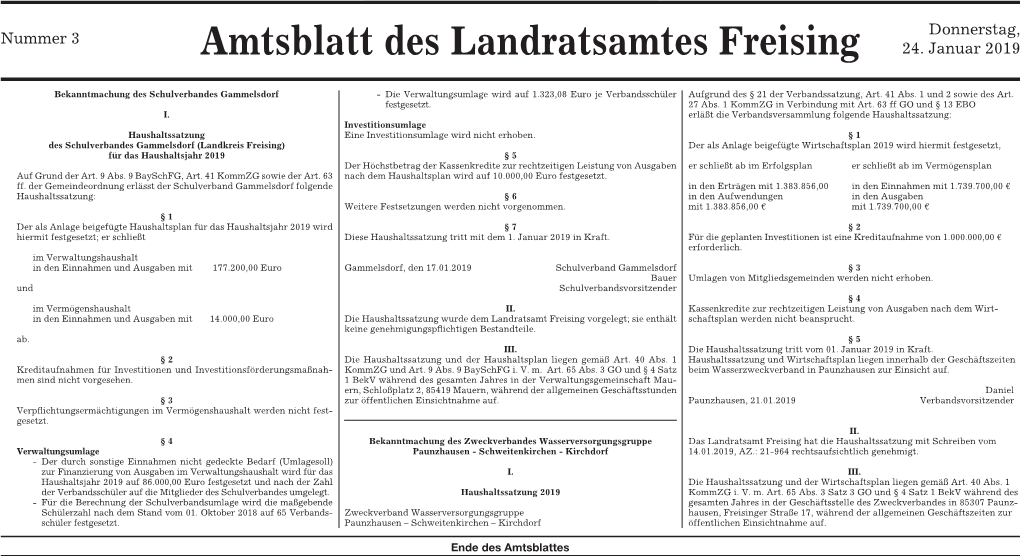 Amtsblatt Des Landratsamtes Freising 24