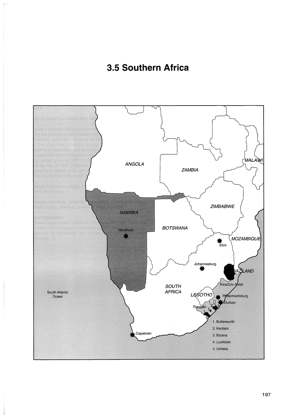 3.5 Southern Africa 3.5.1 Botswana