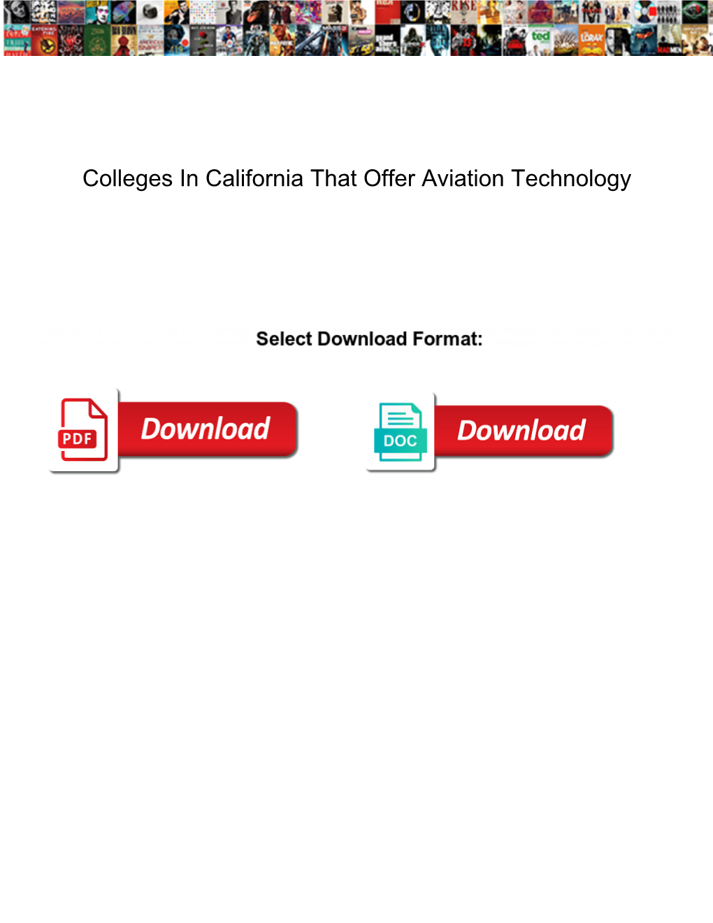 Colleges in California That Offer Aviation Technology