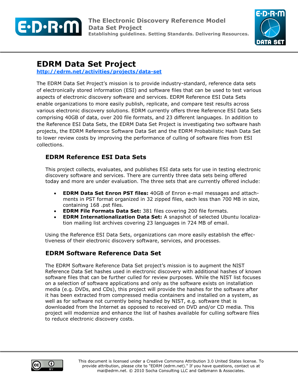 EDRM Data Set Project