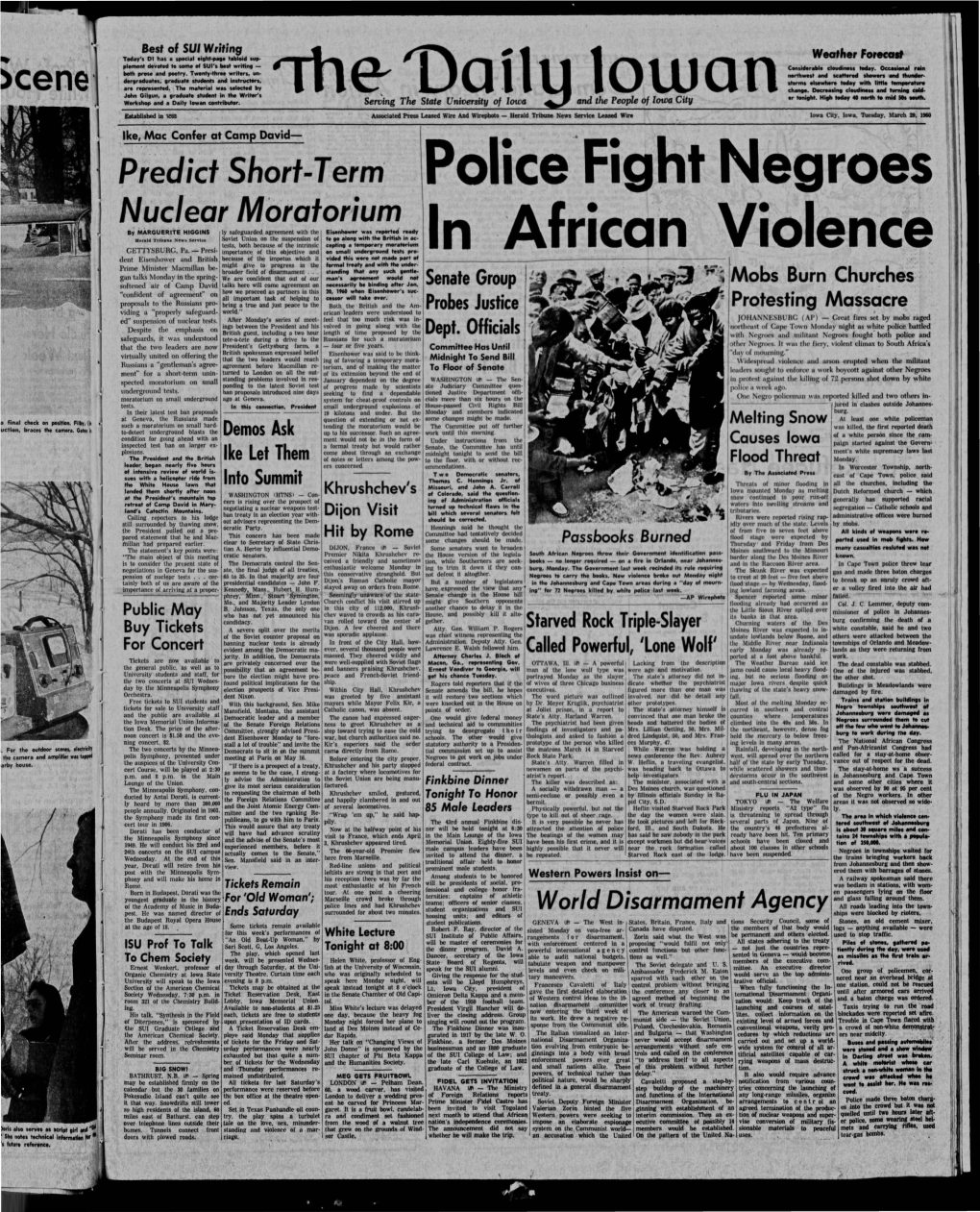 Daily Iowan (Iowa City, Iowa), 1960-03-29