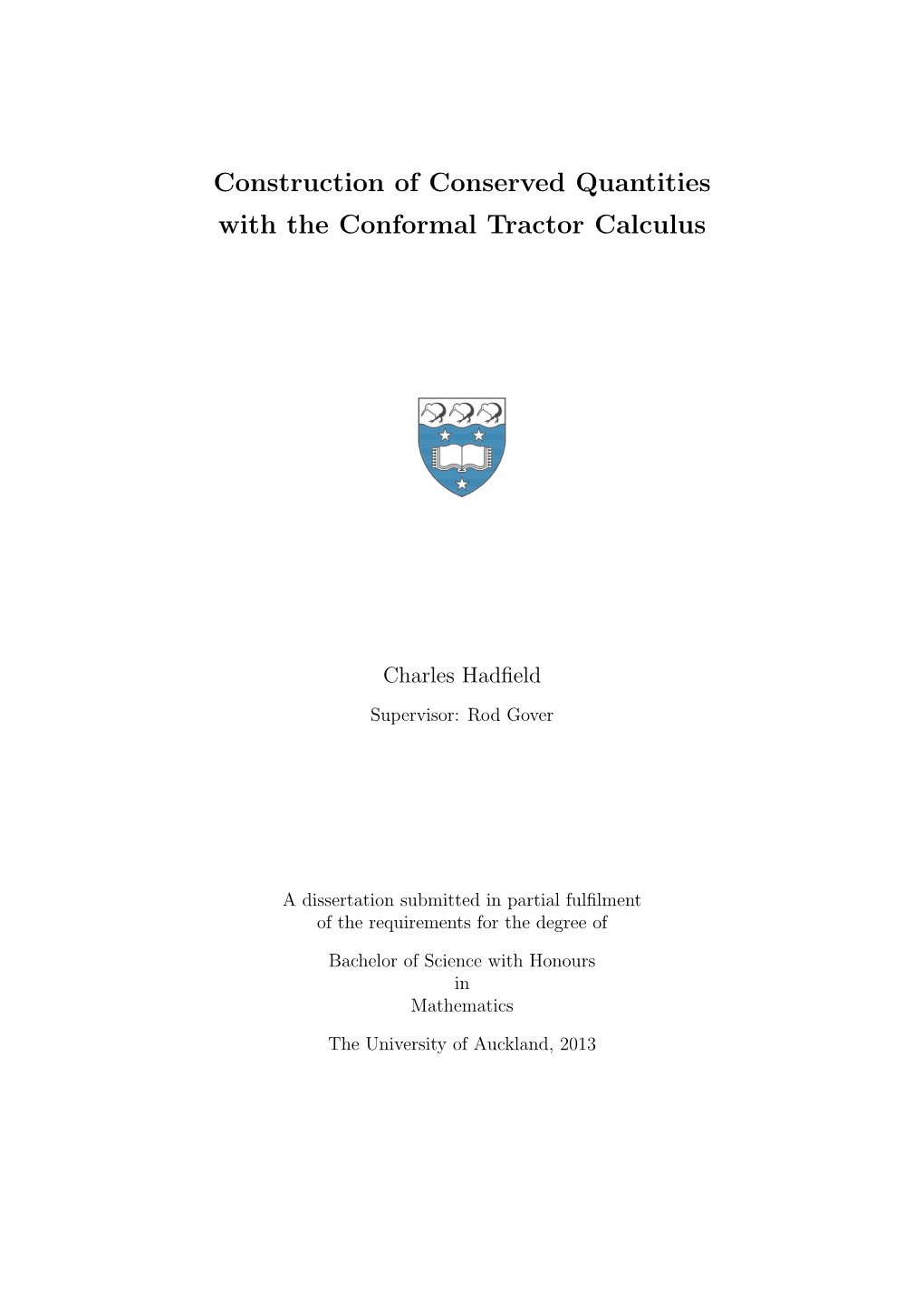 Dissertation Submitted in Partial Fulﬁlment of the Requirements for the Degree Of