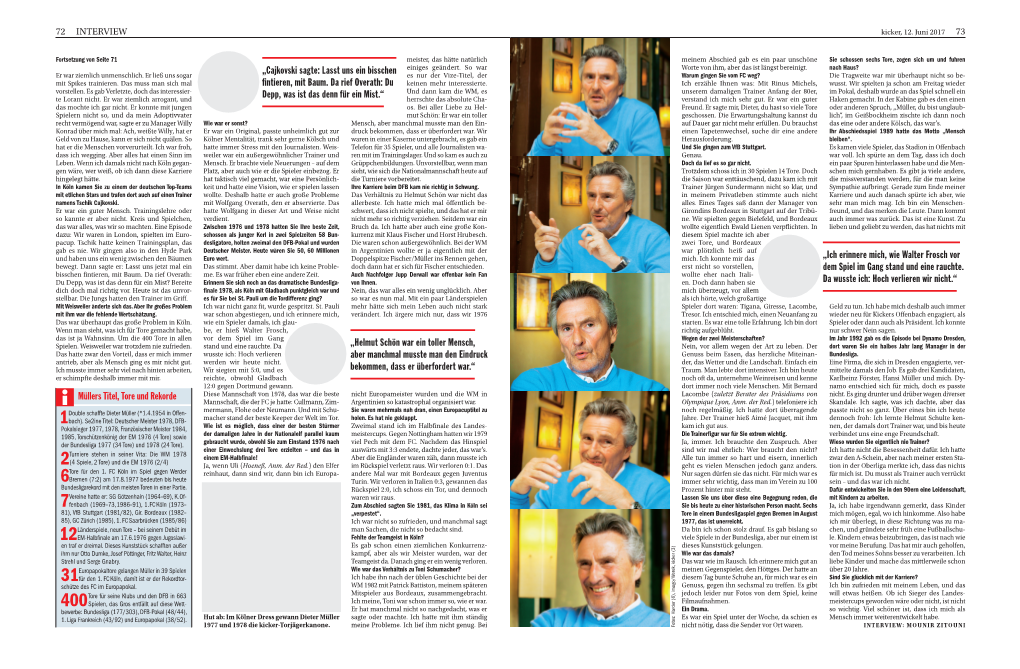 Dieter Müller Interview 2